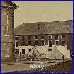 Antique CDV Photograph Historic Civil War Confederate Libby Prison Richmond VA