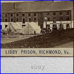 Antique CDV Photograph Historic Civil War Confederate Libby Prison Richmond VA