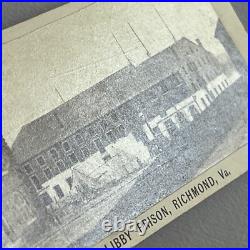 Antique CDV Photograph Historic Civil War Confederate Libby Prison Richmond VA