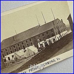 Antique CDV Photograph Historic Civil War Confederate Libby Prison Richmond VA