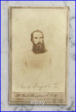 Antique CIVIL War CDV Photograph Confederate General James Longstreet Anthony