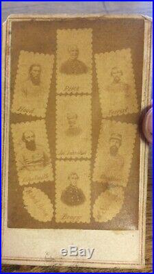 Antique CIVIL War CDV Photograph Confederate Generals N B Forrest Csa