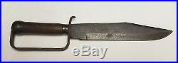Antique CIVIL War Confederate D Guard Bowie Knife Rare