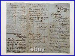 Antique CIVIL War Confederate Document Petersburg Va Business Legal Law Letter