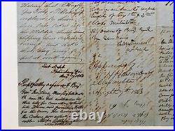 Antique CIVIL War Confederate Document Petersburg Va Business Legal Law Letter