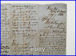 Antique CIVIL War Confederate Document Petersburg Va Business Legal Law Letter