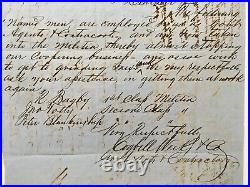 Antique CIVIL War Confederate Document Petersburg Va Business Legal Law Letter