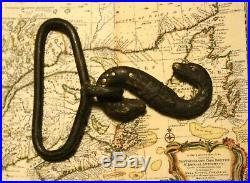 Antique CIVIL War Cs / Confederate Army Double Headed Snake Belt Buckle Relic