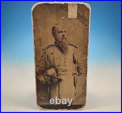 Antique Cabinet Card Identified Civil War Confederate Officer 41st VA Infantry