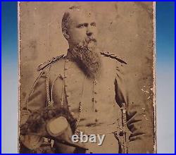 Antique Cabinet Card Identified Civil War Confederate Officer 41st VA Infantry