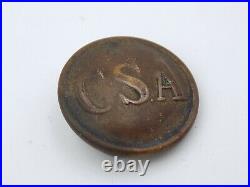 Antique Civil War Confederate Army CSA General Service Coat Button