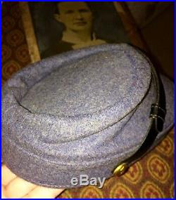 Antique Civil War Confederate Wool Kepi Cap Hat 1863 CSA C. S. A. Gettysburg