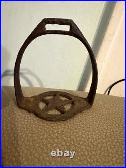 Antique Civil War Era Confederate Texas Star Pattern Iron Stirrup Found in TN