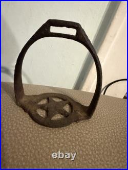 Antique Civil War Era Confederate Texas Star Pattern Iron Stirrup Found in TN