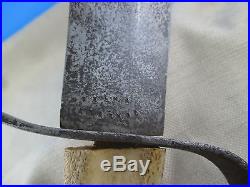 Antique Confederate D Guard Handle Civil War Bowie Knife Marked Selma Arsenal