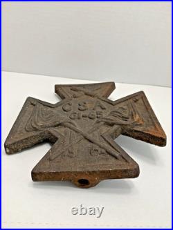 Antique Confederate States CSA Cast Iron Plaque