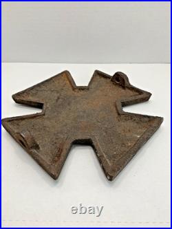 Antique Confederate States CSA Cast Iron Plaque