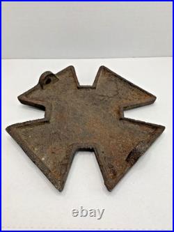 Antique Confederate States CSA Cast Iron Plaque