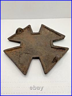 Antique Confederate States CSA Cast Iron Plaque