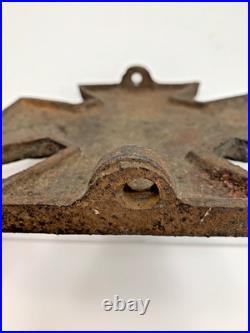 Antique Confederate States CSA Cast Iron Plaque