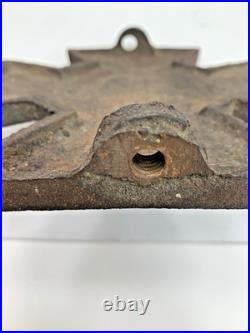 Antique Confederate States CSA Cast Iron Plaque