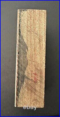 Antique Copper Printing Block Confederate Officer Ceremonial Uniform 3