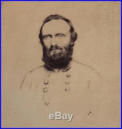 Antique, Emil Fuchs Etching, Confederate Civil War General, Stonewall Jackson