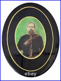 Antique ID Civil War Confederate Soldier Revolver Celluloid Tintype Photograph