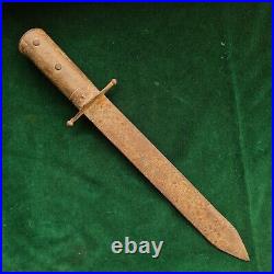 Antique Orig. American CIVIL War Era Confederate Fighting Bowie Knife Dagger