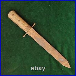 Antique Orig. American CIVIL War Era Confederate Fighting Bowie Knife Dagger