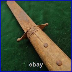 Antique Orig. American CIVIL War Era Confederate Fighting Bowie Knife Dagger