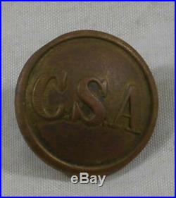 Antique Original Civil War Button Confederate Army General Service Non Dug