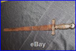 Antique Original Rare US Civil War Confederate Artillery Sword Knife