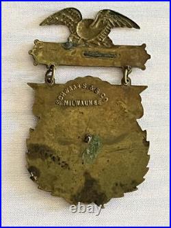 Antique Pin/back Souvenir of United Confederate Veterans Reunion, 1901 Civil War
