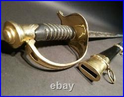 Antique Style Fayetteville Armory Civil War Officers Confederate CS Sword