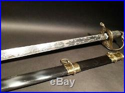 Antique Style W. J. McElroy Civil War Officers Confederate CS Sword