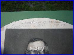 Antique Us CIVIL War Csa Confederate Sec. Of War James Sedden Signed Autograph