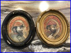 Antonio Romano Macon Co. Yankee Killers Framed Civil War Confederate Folk Art