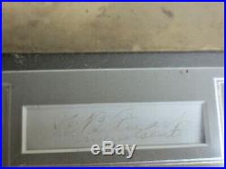 Archival framed cabinet card & signature Confederate Civil War Gen. JEB Stuart