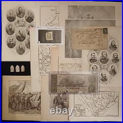 Authentic 16 Item Civil War Collection Special Confederate Lot