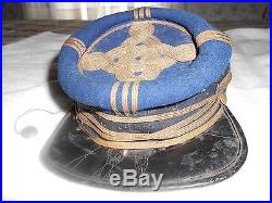 Authentic Civil War Confederate officer's Kepi 3 and 4 rows of Braid