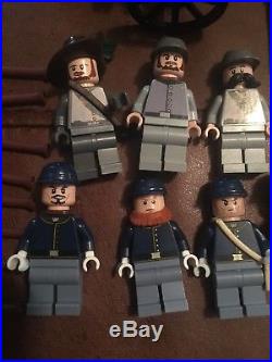 Authentic Lego U. S. Civil War Union Confederate Minifigure Lot B Custom Troops