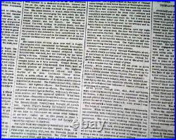 BATTLE OF GETTYSBURG Confederates Pennsylvania Invasion 1863 Civil War Newspaper