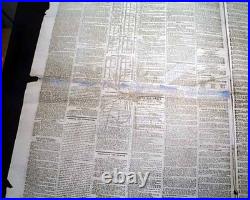 BATTLE OF GETTYSBURG Confederates Pennsylvania Invasion 1863 Civil War Newspaper