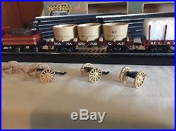 Bachmann HO scale Civil War Confederate Old Time Train Set Used