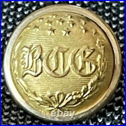 Baltimore City Guard Confederate Civil War Brass Vest Button