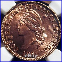 Bashlow Restrike 1861 Confederate Cent in Copper, MS68 NGC, CSA Civil War Token