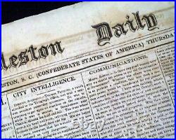 Battle of Shiloh with P. G. T. Beauregard's Applause 1862 Confederate Newspaper