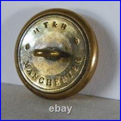 Bb South Carolina Militia Civil War UNIFORM BUTTON H T &B MANCHESTER Confederate