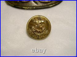 Beautiful Non Dug Confederate Navy Officers Coat Button